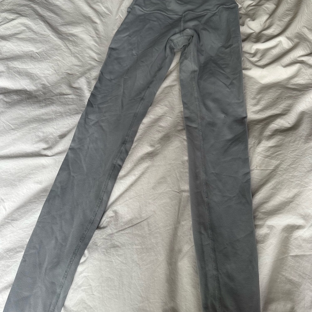 Alo Gray High-Waisted Leggings